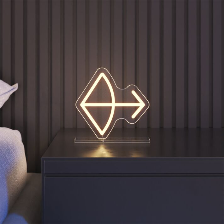 Pfeil und Bogen Symbol LED-Neonschild Wohnzimmer Schlafzimmer