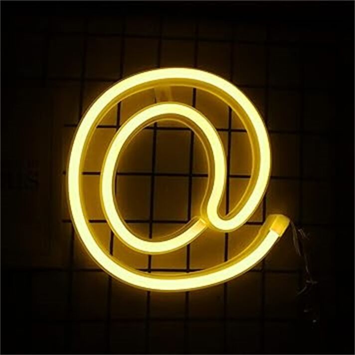 At-Zeichen Symbol LED-Neonschild Home Office