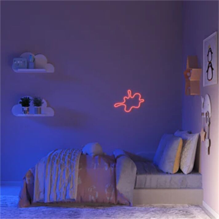 Farbklecks Form LED-Neonschild Schlafzimmer Kinderzimmer