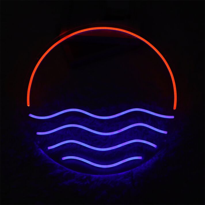 Brighten Up Your Space: Sun Ocean LED Neon Sign for Bars, Home Decor, and Special Celebrations.