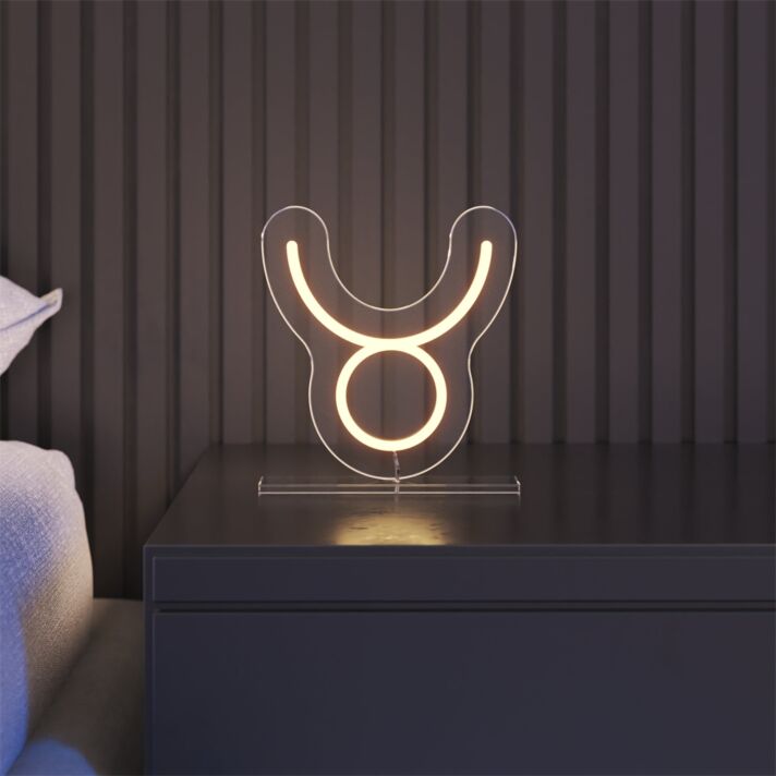 Stier Sternzeichen Symbol LED-Neonschild Schlafzimmer Wohnzimmer