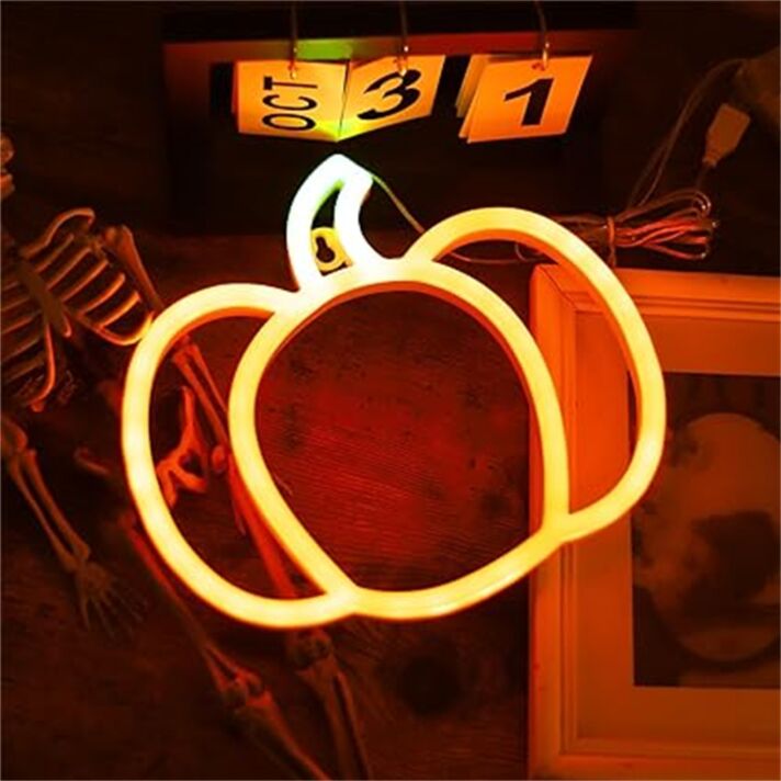 Elevate Your Thanksgiving Ambiance: Perfect Pumpkin LED Neon Sign for Home, Office, and Festive Gatherings.