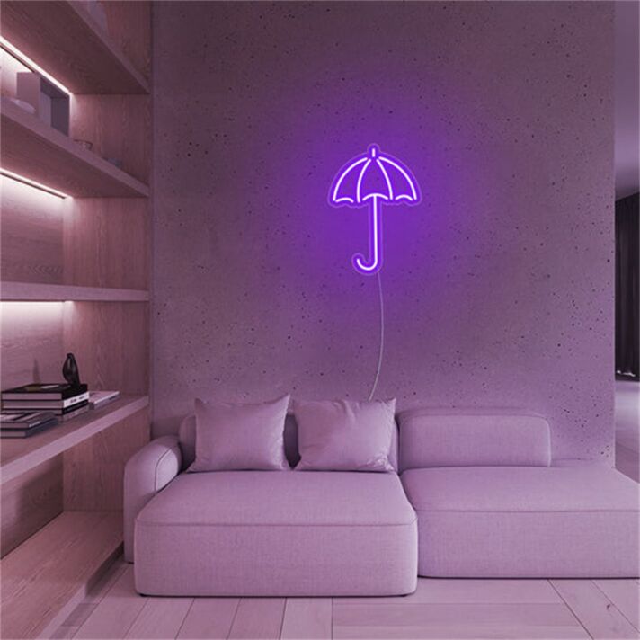 Brighten Your Home, Office, or Bar Ambiance with the Versatile Umbrella LED Neon Sign.