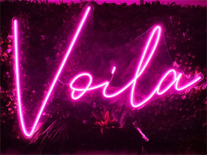 Voila LED-Neonschild Cafe Wohnzimmer