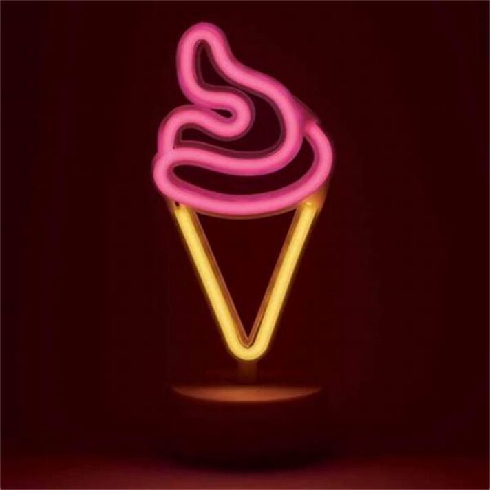 Brighten Your Space with Style: Perfect for Home Decor, Stores, and Celebrations - Wall Decor Ice Cream LED Light LED Neon Sign.
