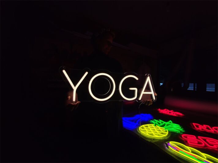 YOGA LED-Neonschild für Yoga Studio und Wohnzimmer
