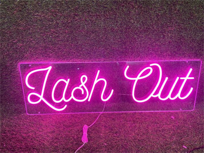 Lash Out LED-Neonschild für Beauty Salon