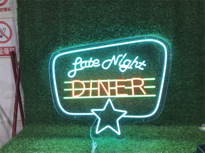 Late Night Diner LED-Neonschild für Restaurant Bar