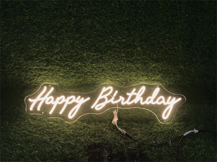 Happy Birthday LED-Neonschild für Party und Zuhause