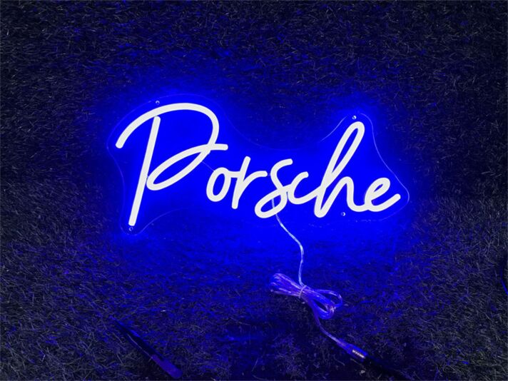 Porsche LED-Neonschild Garage Showroom