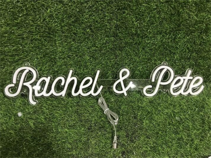 Rachel & Pete LED-Neonschild Hochzeit Event