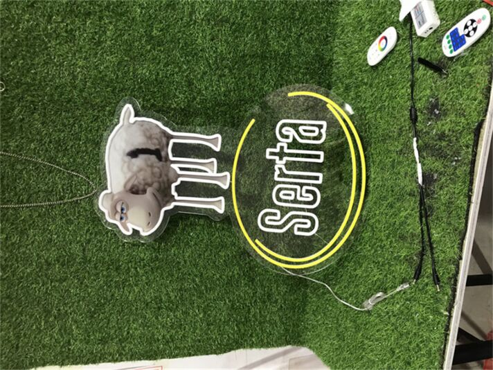 Serta LED-Neonschild Schlafzimmer Hotel