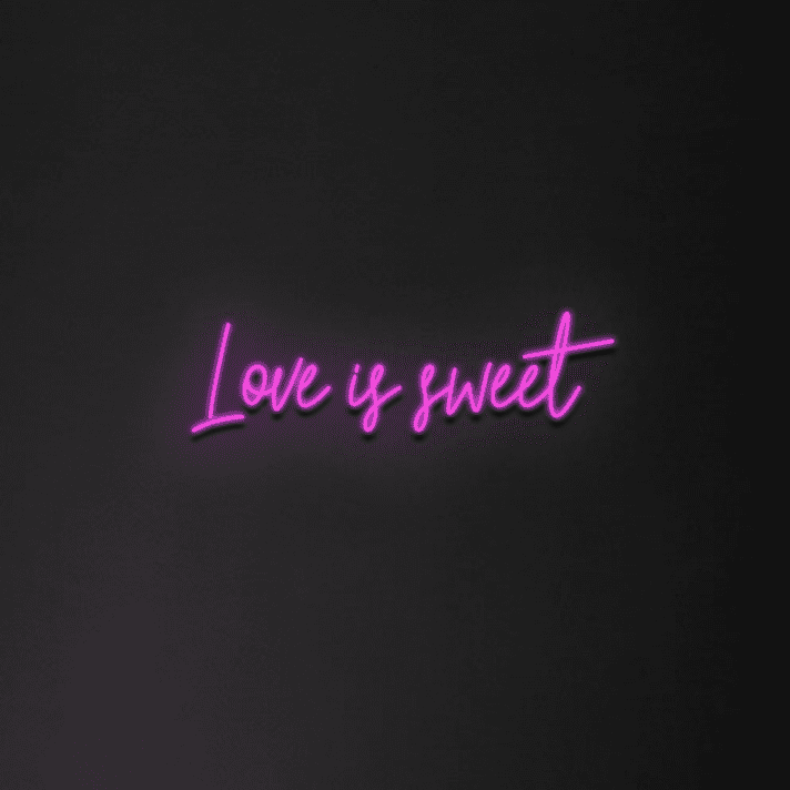 Love is sweet LED-Neonschild für Hochzeit und Café