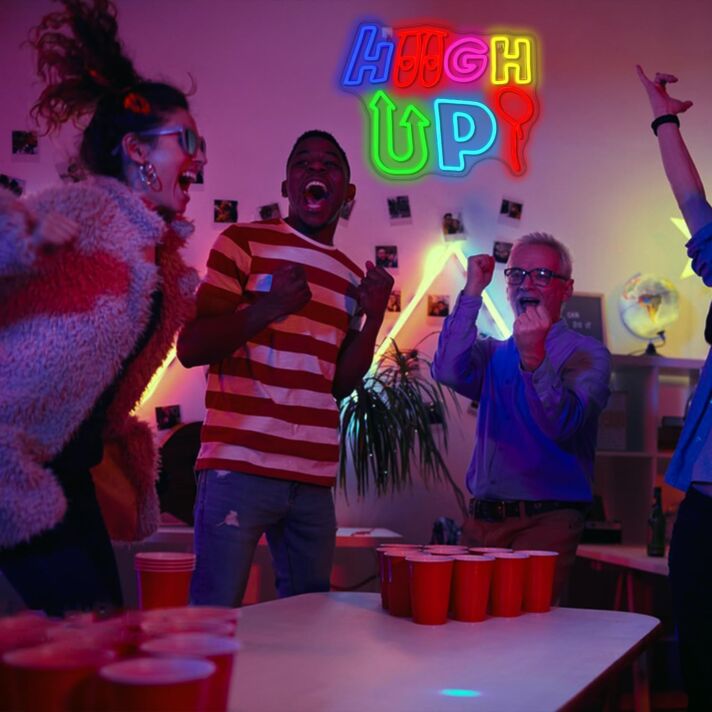 HIGH UP LED-Neonschild Party Bar
