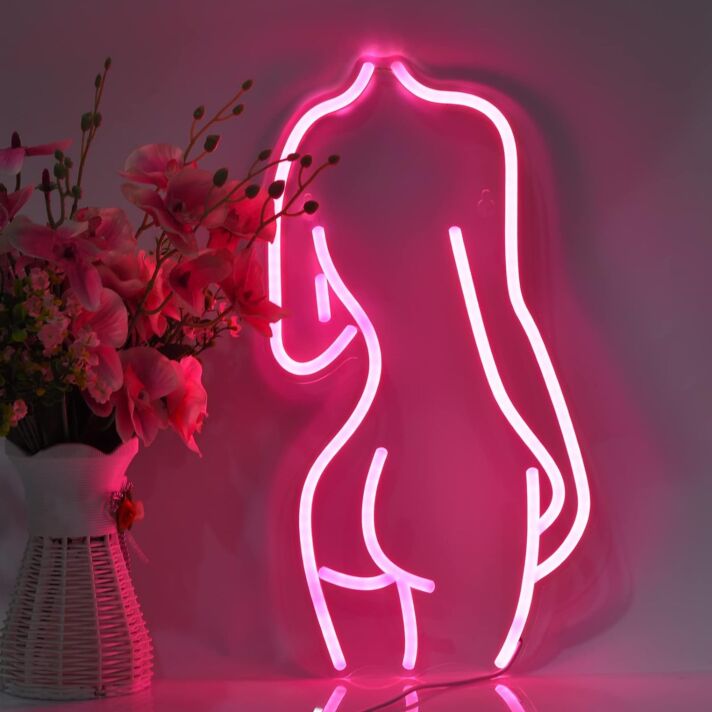 Abstrakte Frauenkörper Silhouette LED-Neonschild Wohnzimmer Schlafzimmer