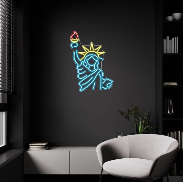 Statue of Liberty LED-Neonschild Wohnzimmer Büro