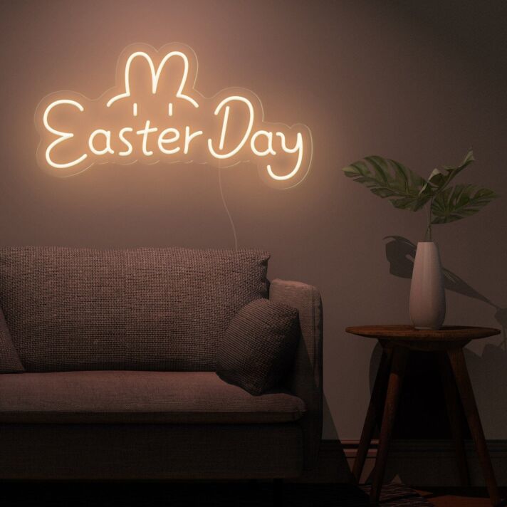 Easter Day LED-Neonschild Wohnzimmer Feier
