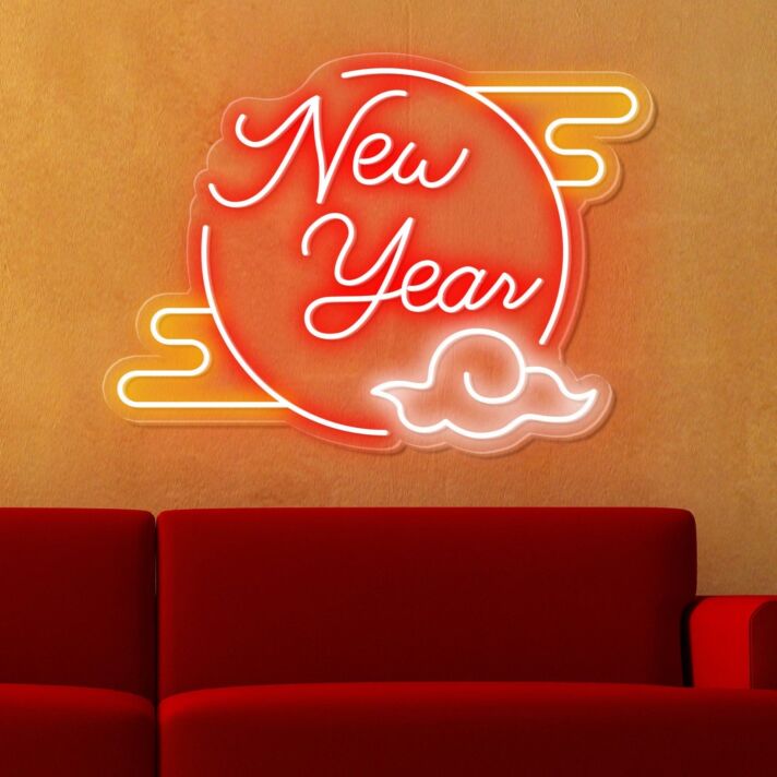 New Year LED-Neonschild Wohnzimmer Party