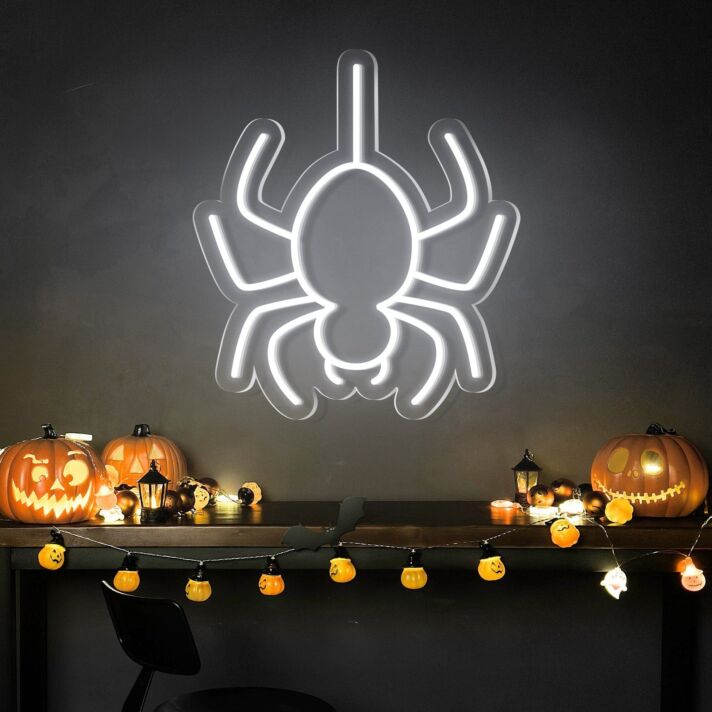 Spinne LED-Neonschild für Halloween Party