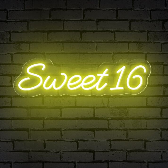Sweet 16 LED-Neonschild Geburtstag Party