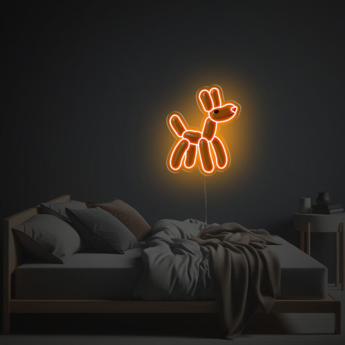 Ballonhund LED-Neonschild für Schlafzimmer Wohnzimmer