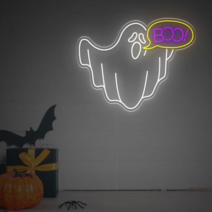 Geist LED Neonschild für Halloween und Party