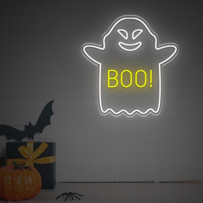 Geist LED Neonschild für Halloween und Party