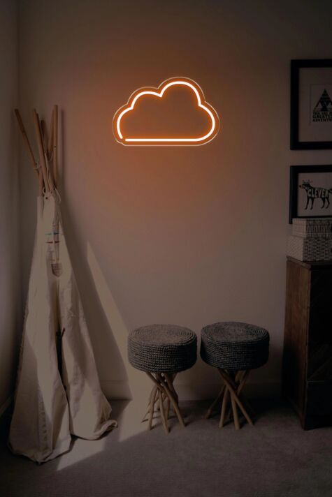 Wolke LED-Neonschild für Wohnzimmer und Kinderzimmer
