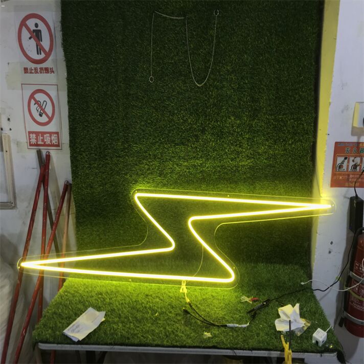 Brighten Up Your Bar, Store, or Special Event with the Yellow Flash Custom LED Neon Sign.