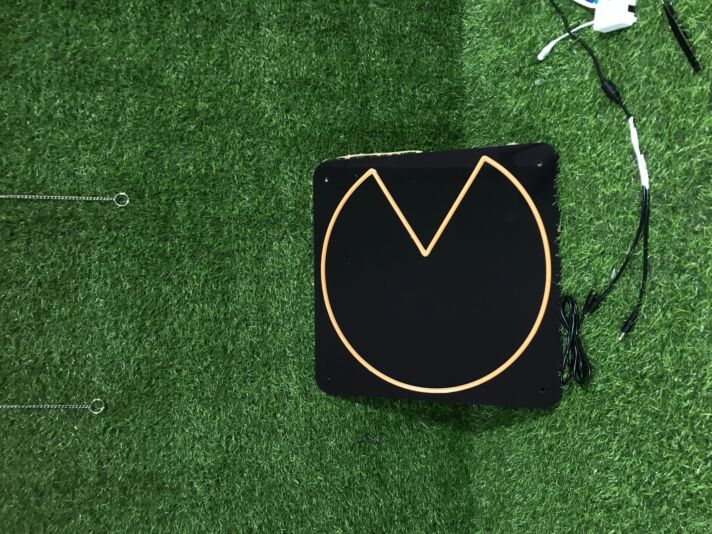 Pac-Man Symbol LED-Neonschild für Gamingzimmer Spielhalle