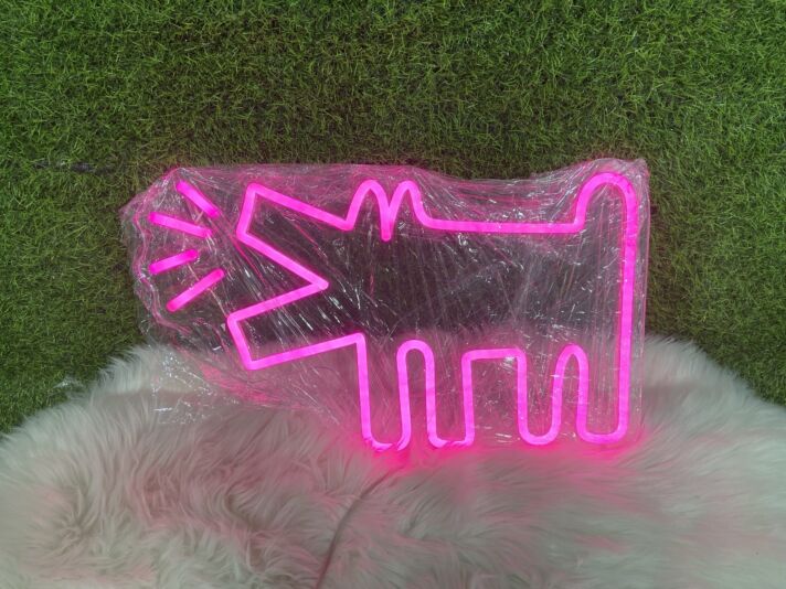 bellender Hund LED-Neonschild Wohnzimmer Haustierladen