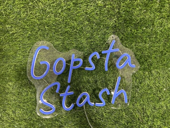 Gopsta Stash LED-Neonschild für Bar Club