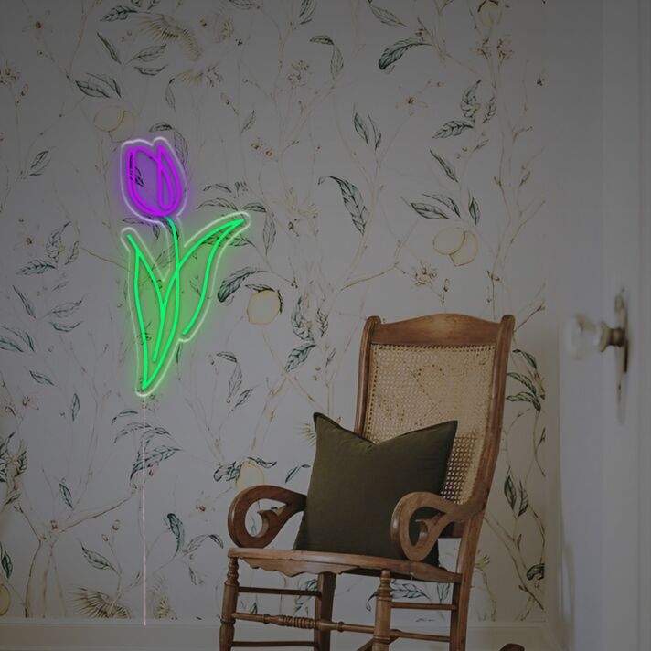 Tulpe LED-Neonschild Wohnzimmer Schlafzimmer
