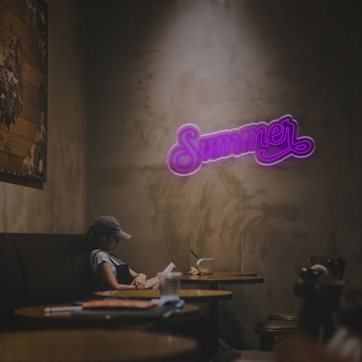 Summer LED-Neonschild für Café und Wohnzimmer