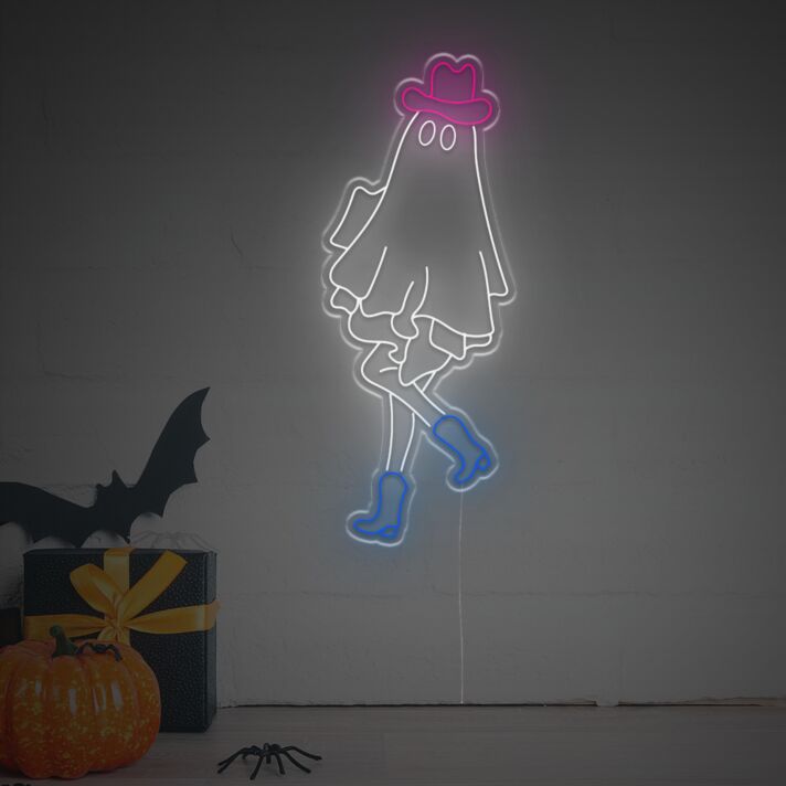Elevate your bar or home decor with the spooky elegance of the Ghost Lady LED Neon Sign.