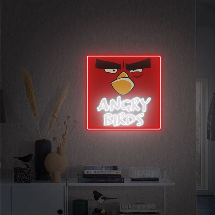 ANGRY BIRDS LED-Neonschild Gamingzimmer Kinderzimmer