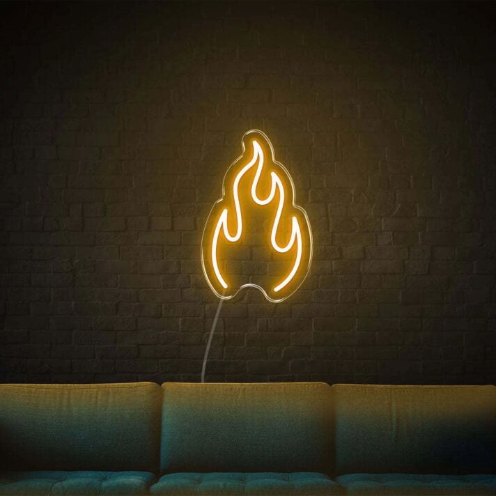 Flamme LED-Neonschild Wohnzimmer Bar