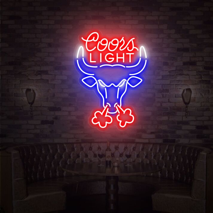 Coors Light LED-Neonschild für Bar Pub