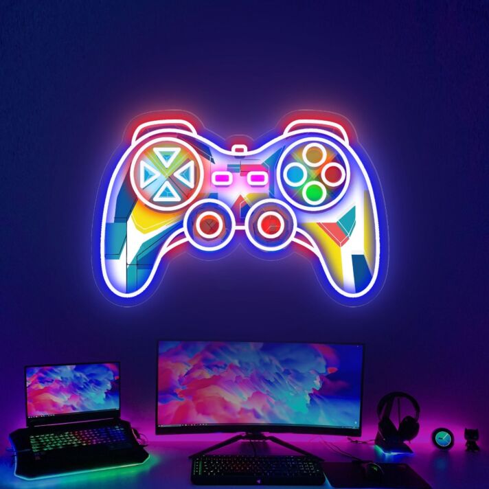 Spielcontroller LED-Neonschild für Gaming Zimmer