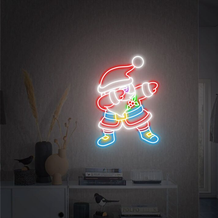 tanzender Weihnachtsmann LED-Neonschild Wohnzimmer Weihnachtsdekoration