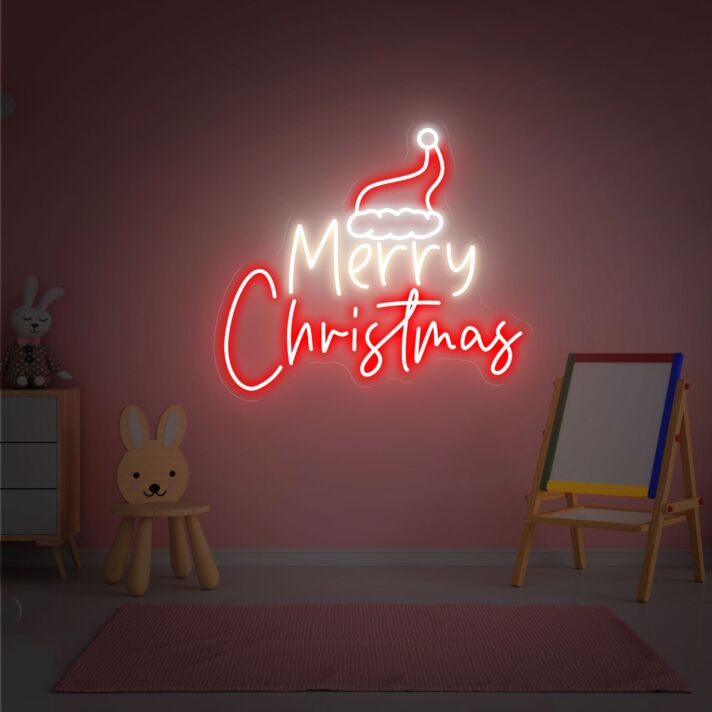 Merry Christmas LED-Neonschild Wohnzimmer Weihnachtsdeko