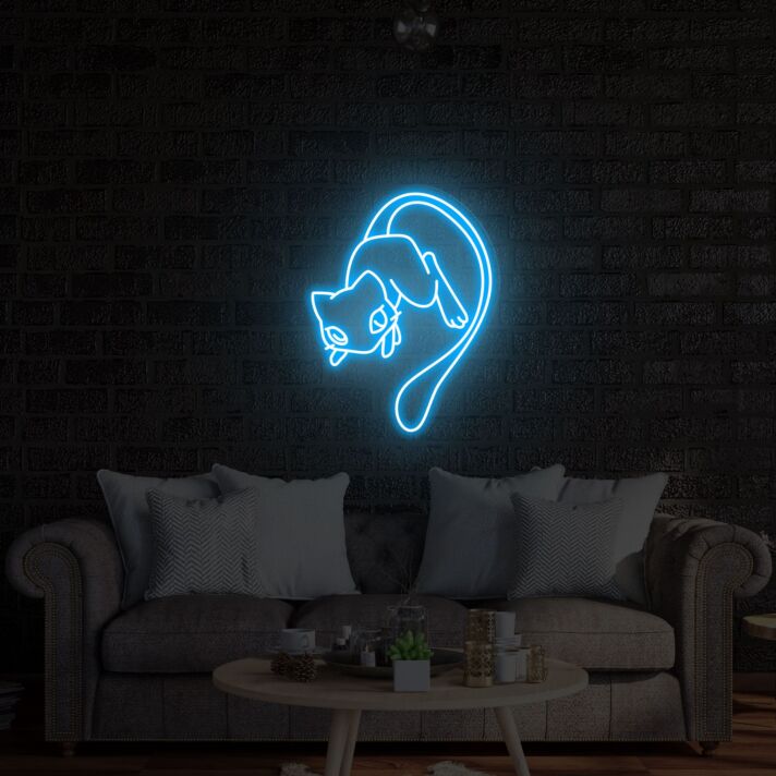 springende Katze LED-Neonschild Wohnzimmer Schlafzimmer
