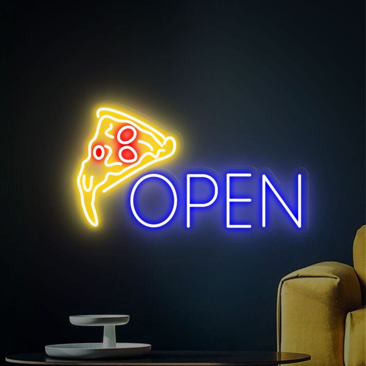 Leuchtendes Pizza LED Neonschild für Pizzeria oder Küche