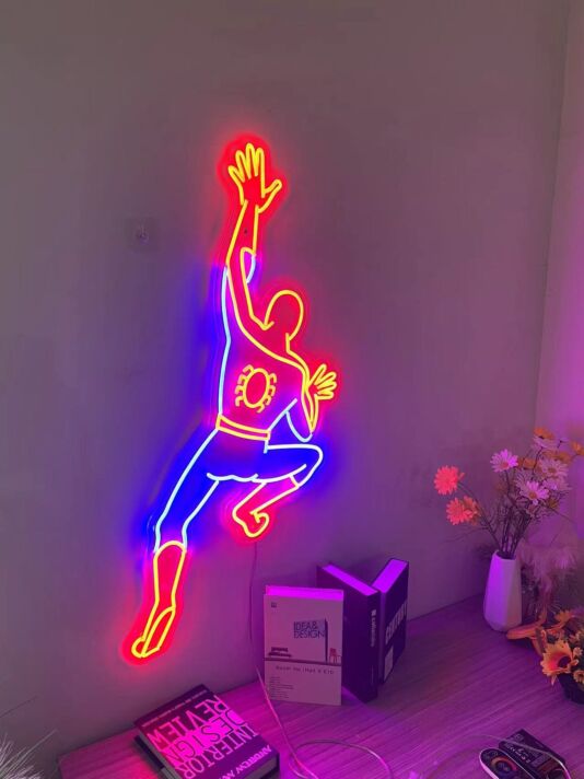 kletternder Superheld LED-Neonschild Wohnzimmer Gamingzimmer