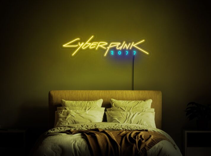 Cyberpunk 2077 LED-Neonschild für Wohnzimmer Gaming Zimmer