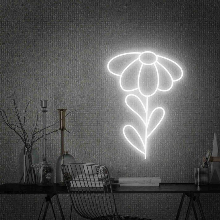 Gänseblümchen LED-Neonschild Wohnzimmer Schlafzimmer