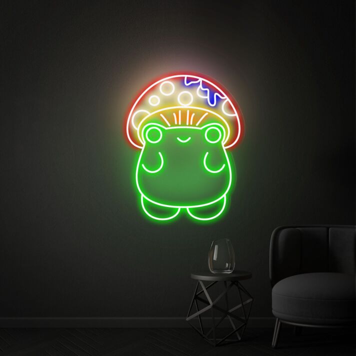 Pilzfigur LED-Neonschild Wohnzimmer Kinderzimmer