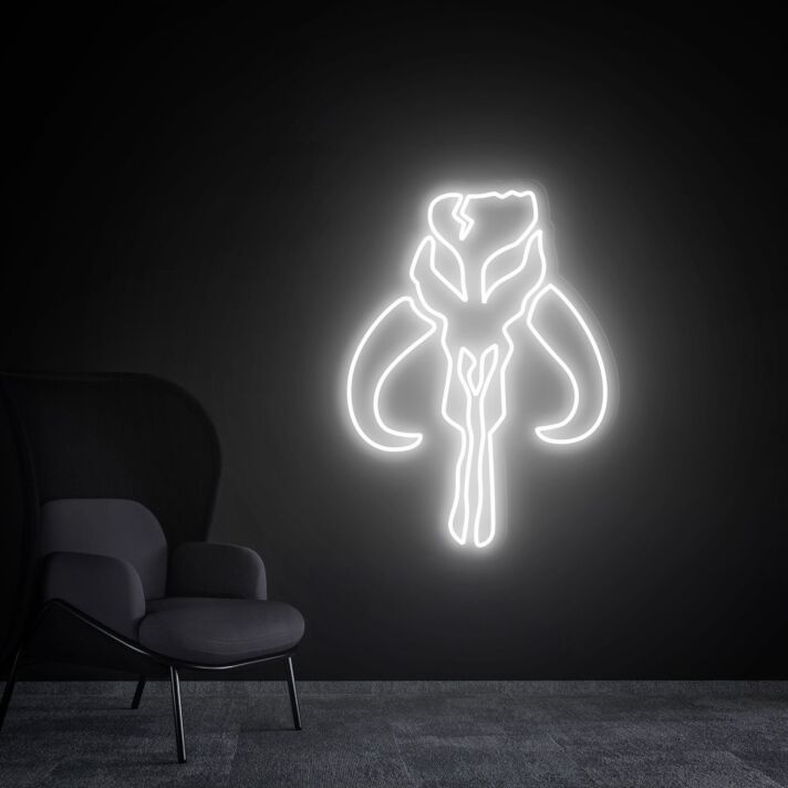 Schädel mit Hörnern LED-Neonschild für Wohnzimmer Gamingzimmer