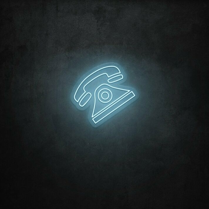Retro-Telefon LED-Neonschild für Büro und Café
