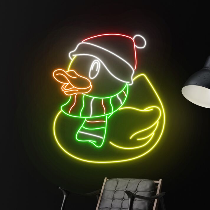 Weihnachtsente LED-Neonschild Wohnzimmer Kinderzimmer